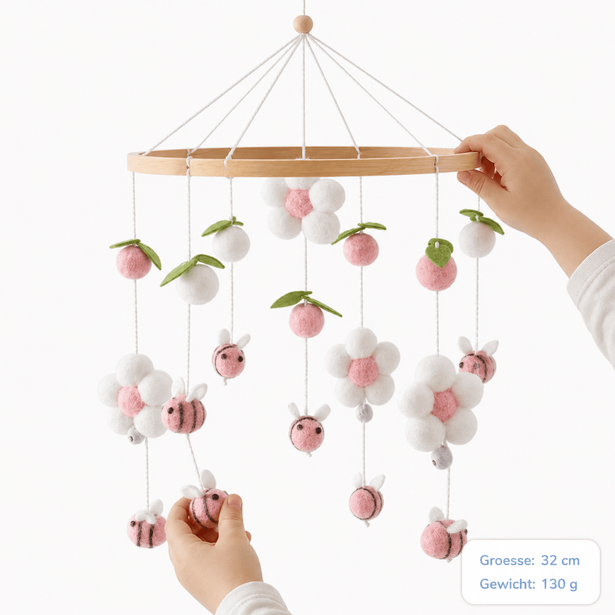 Montessoriland Montessori-Babymobile mit Bienen und Blumen