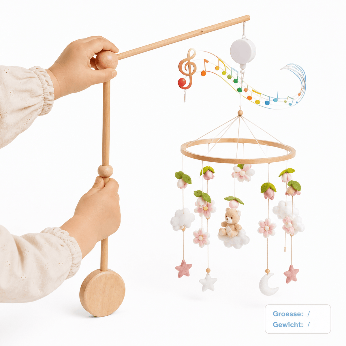 Montessoriland Montessori-Babymobile mit Blumen