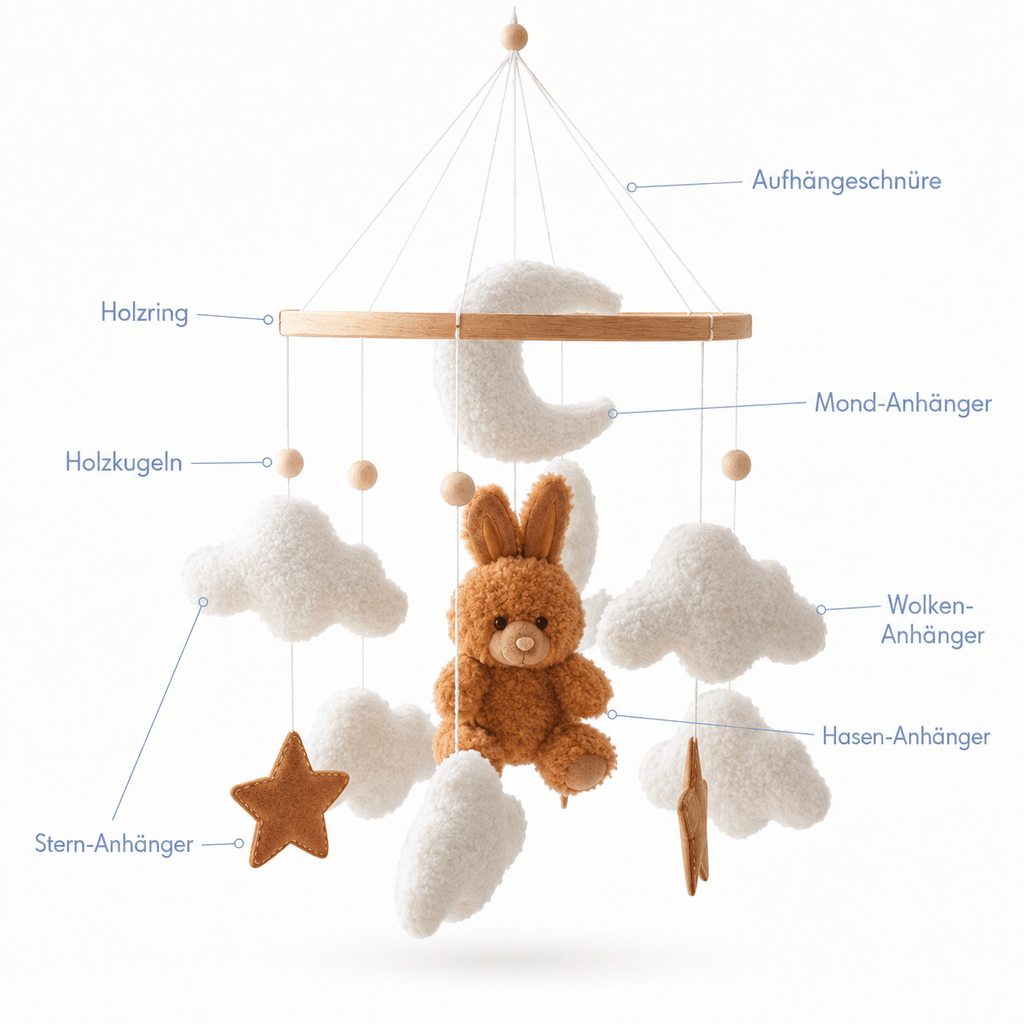 Montessoriland Montessori-Babymobile mit Hase