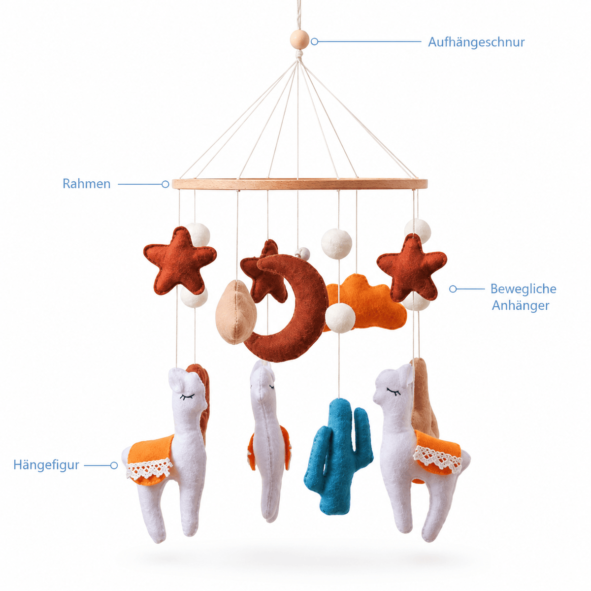 Montessoriland Montessori-Babymobile mit Lamas