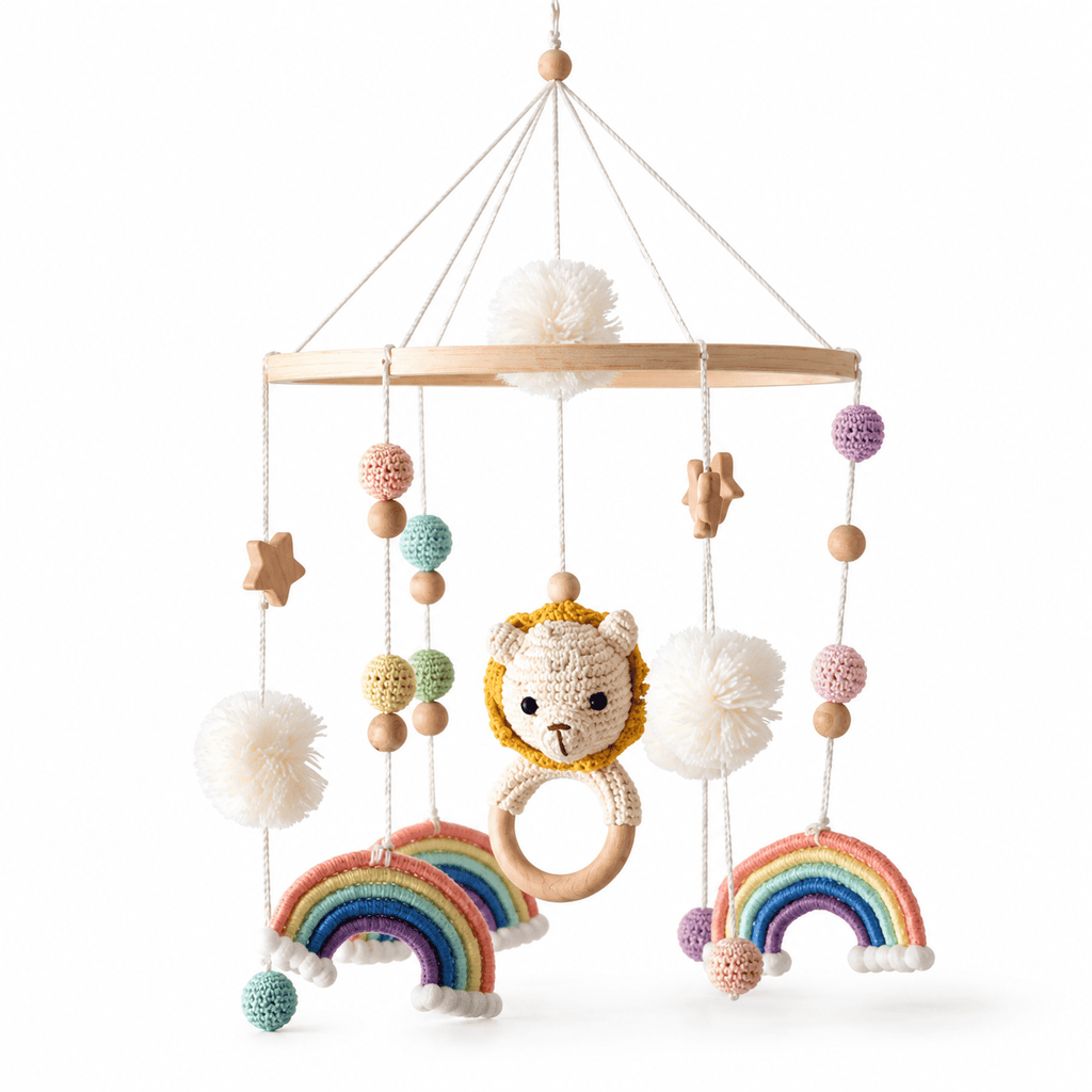 Montessoriland Montessori-Babymobile mit Löwe und Regenbogen
