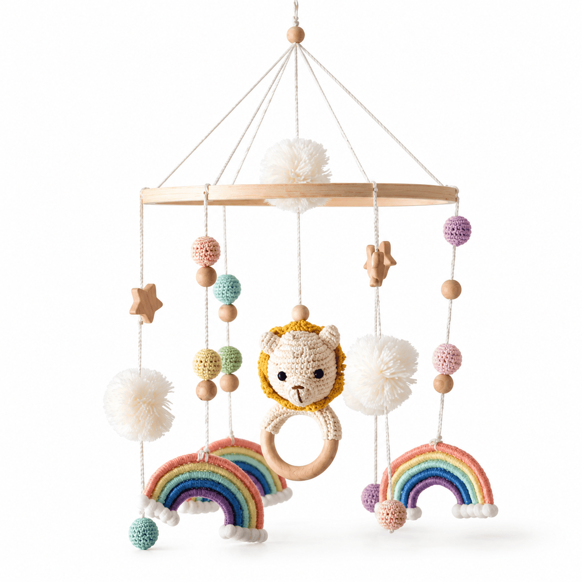 Montessoriland Montessori-Babymobile mit Löwe und Regenbogen