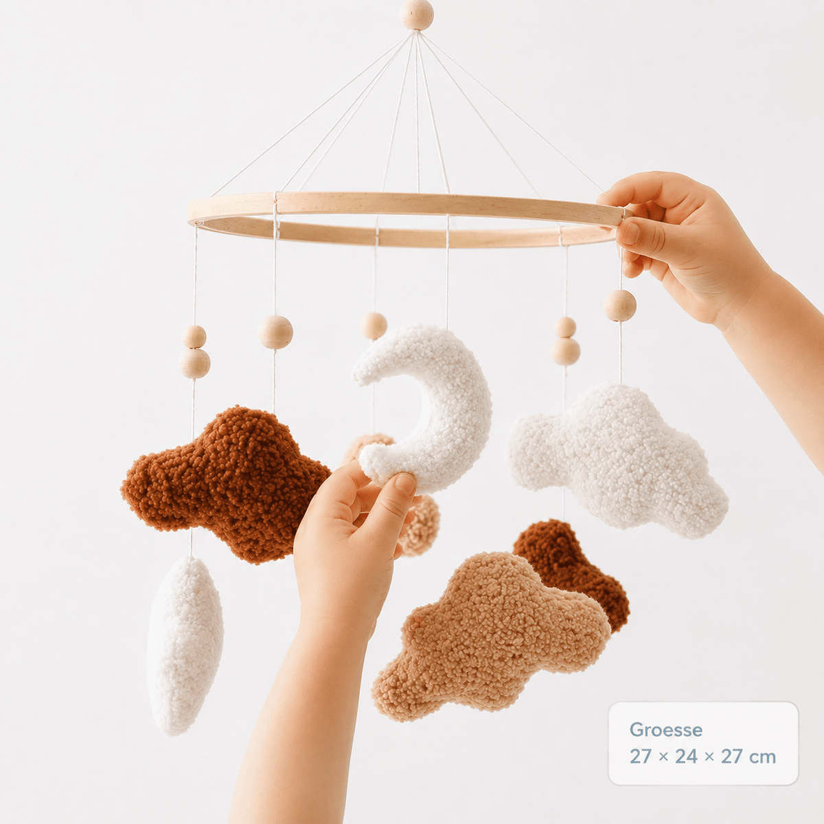 Montessoriland Montessori-Babymobile mit Mond und Wolken