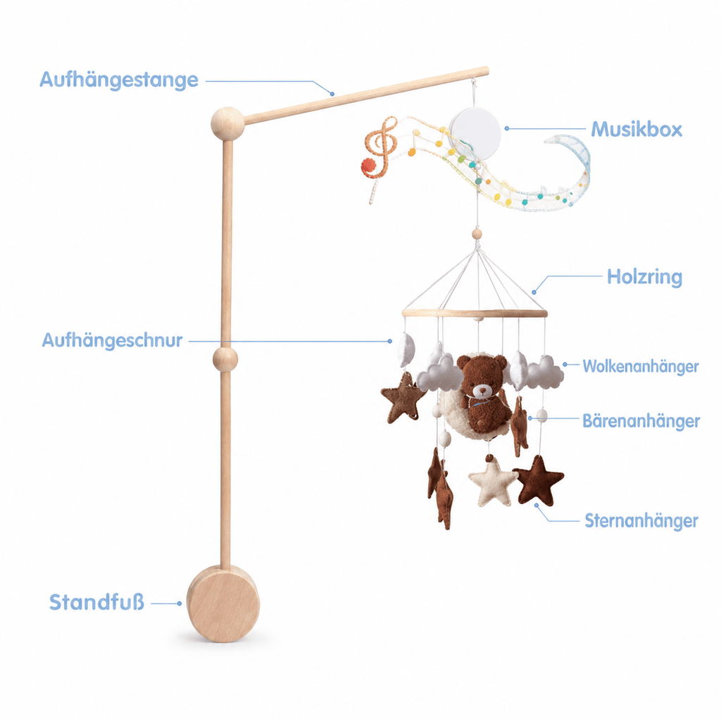 Montessoriland Montessori-Babymobile mit Musikbox