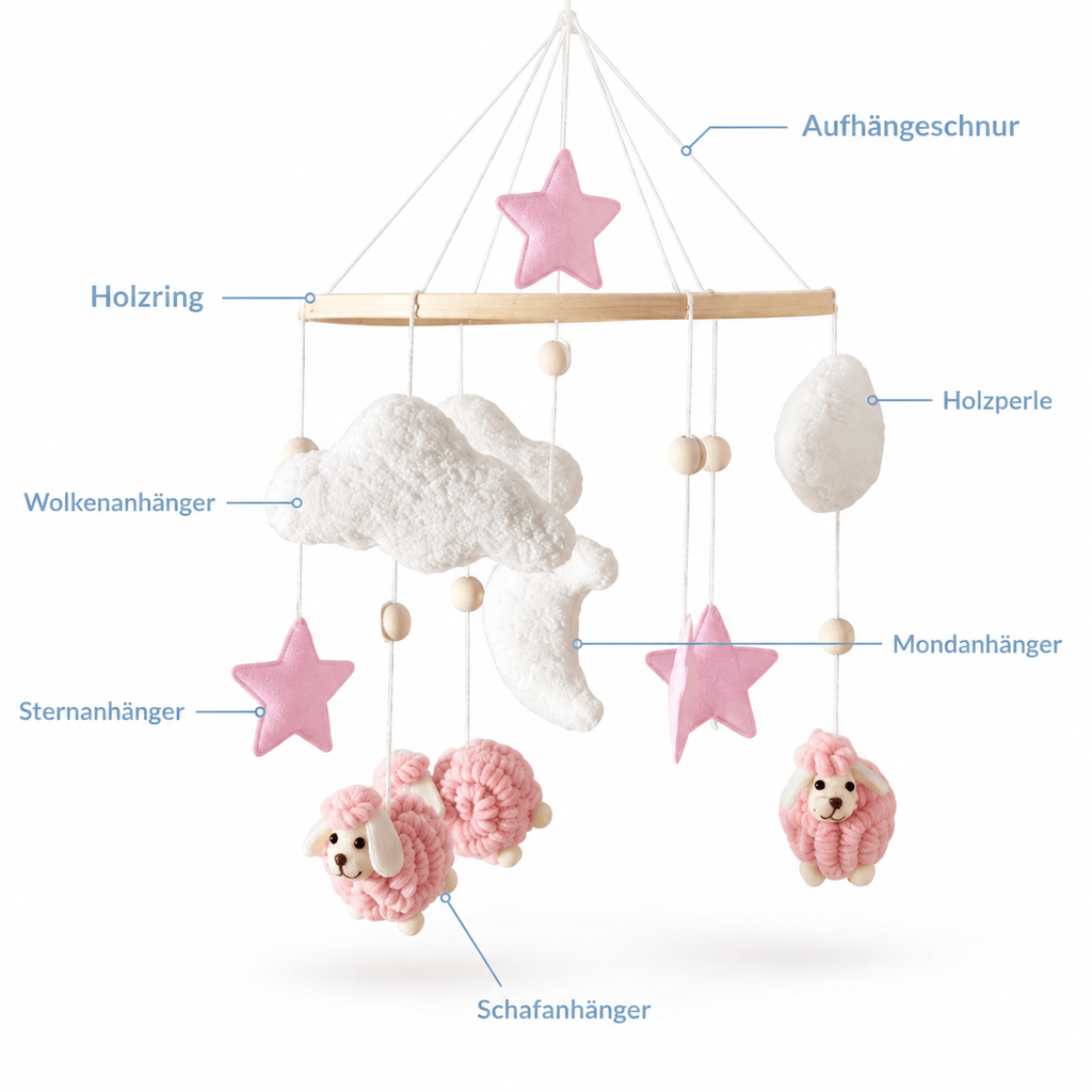 Montessoriland Montessori-Babymobile mit Schafen