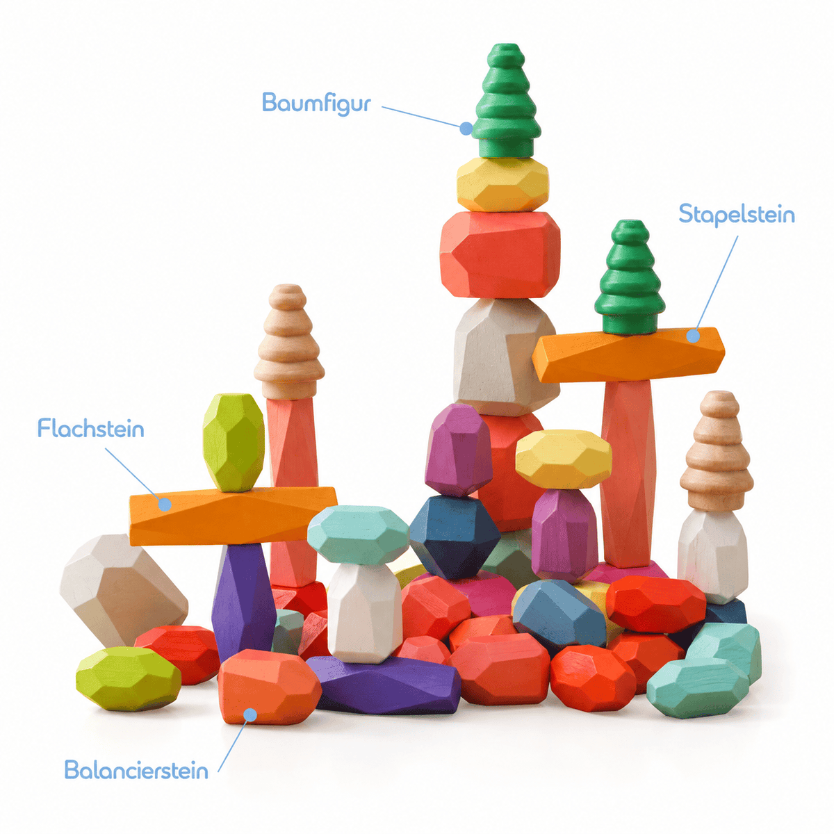 Montessoriland Montessori-Balancierbausteine