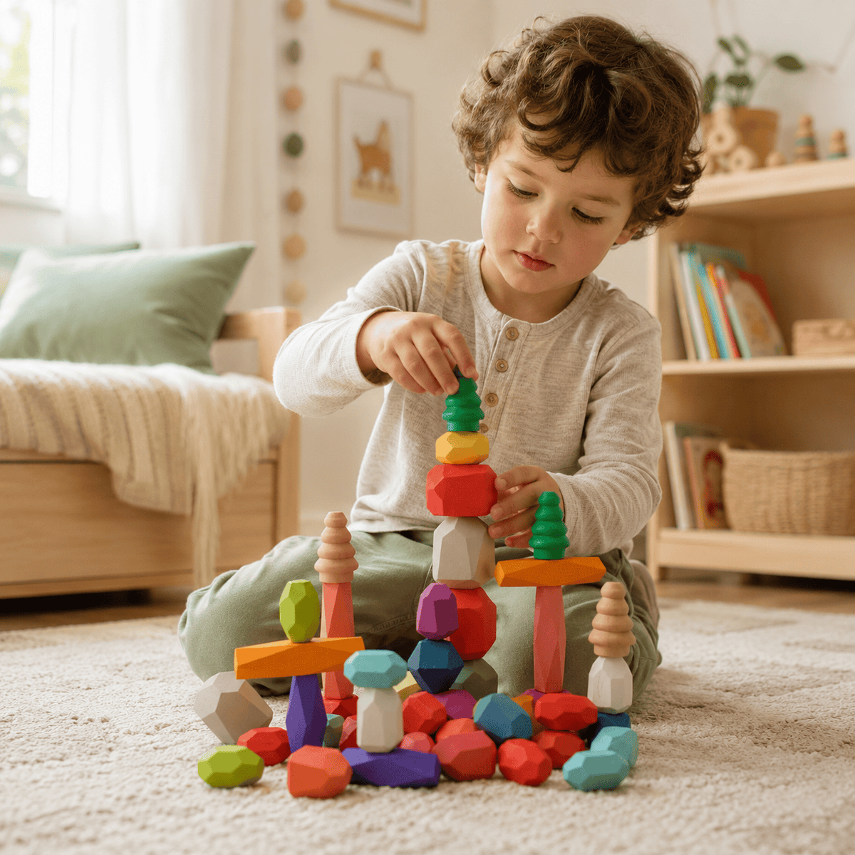 Montessoriland Montessori-Balancierbausteine