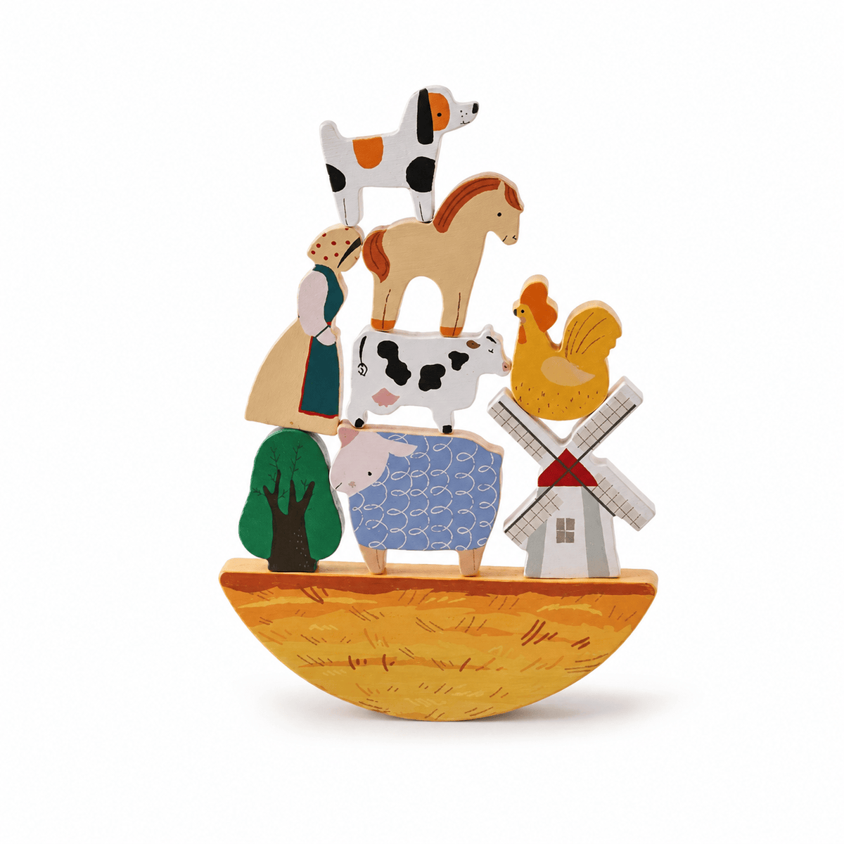 Montessoriland Montessori-Balancierspiel mit Bauernhoftieren
