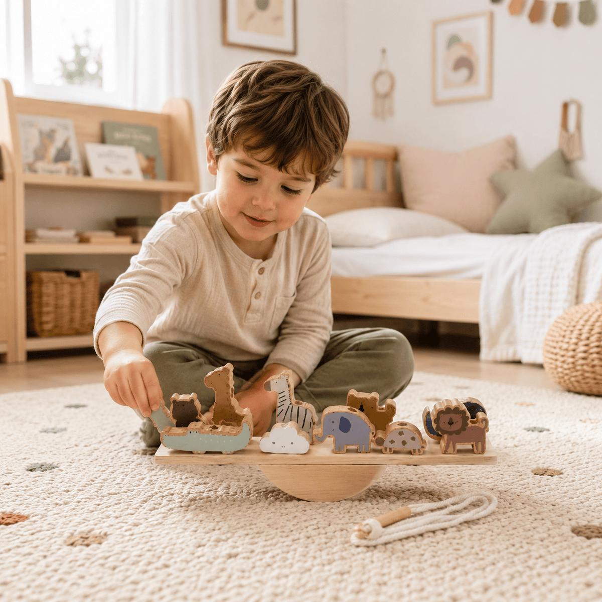 Montessoriland Montessori-Balancierspiel mit Tierfiguren