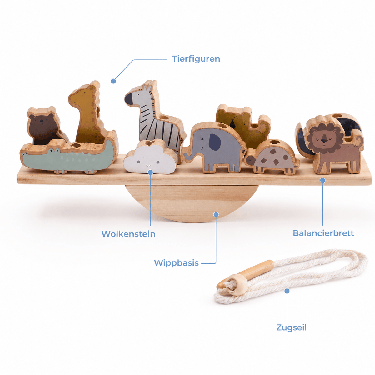 Montessoriland Montessori-Balancierspiel mit Tierfiguren