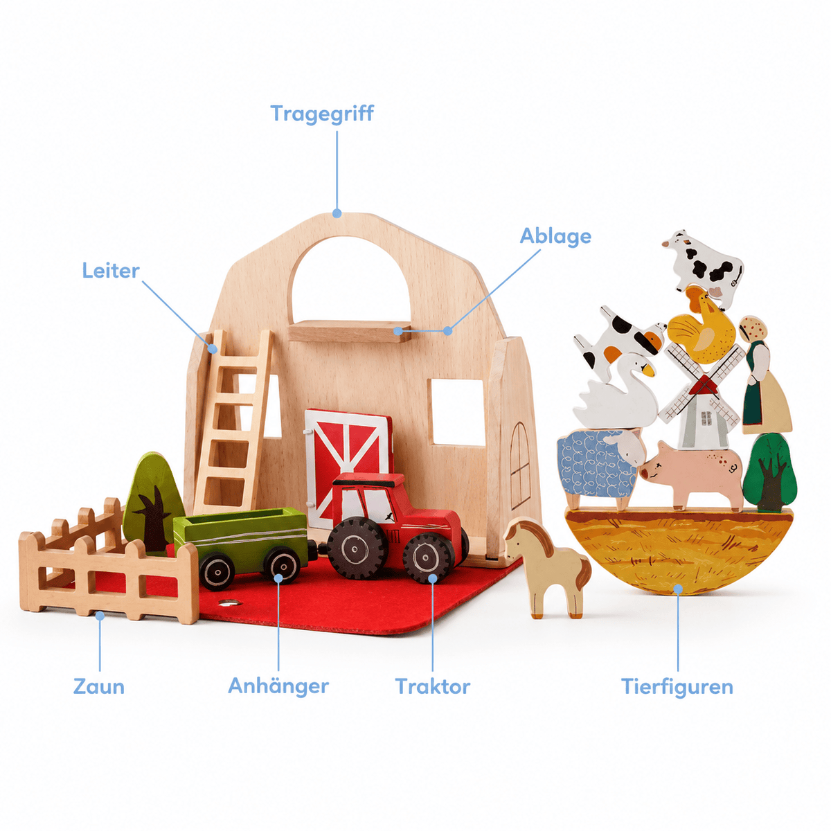 Montessoriland Montessori-Bauernhof-Spielset