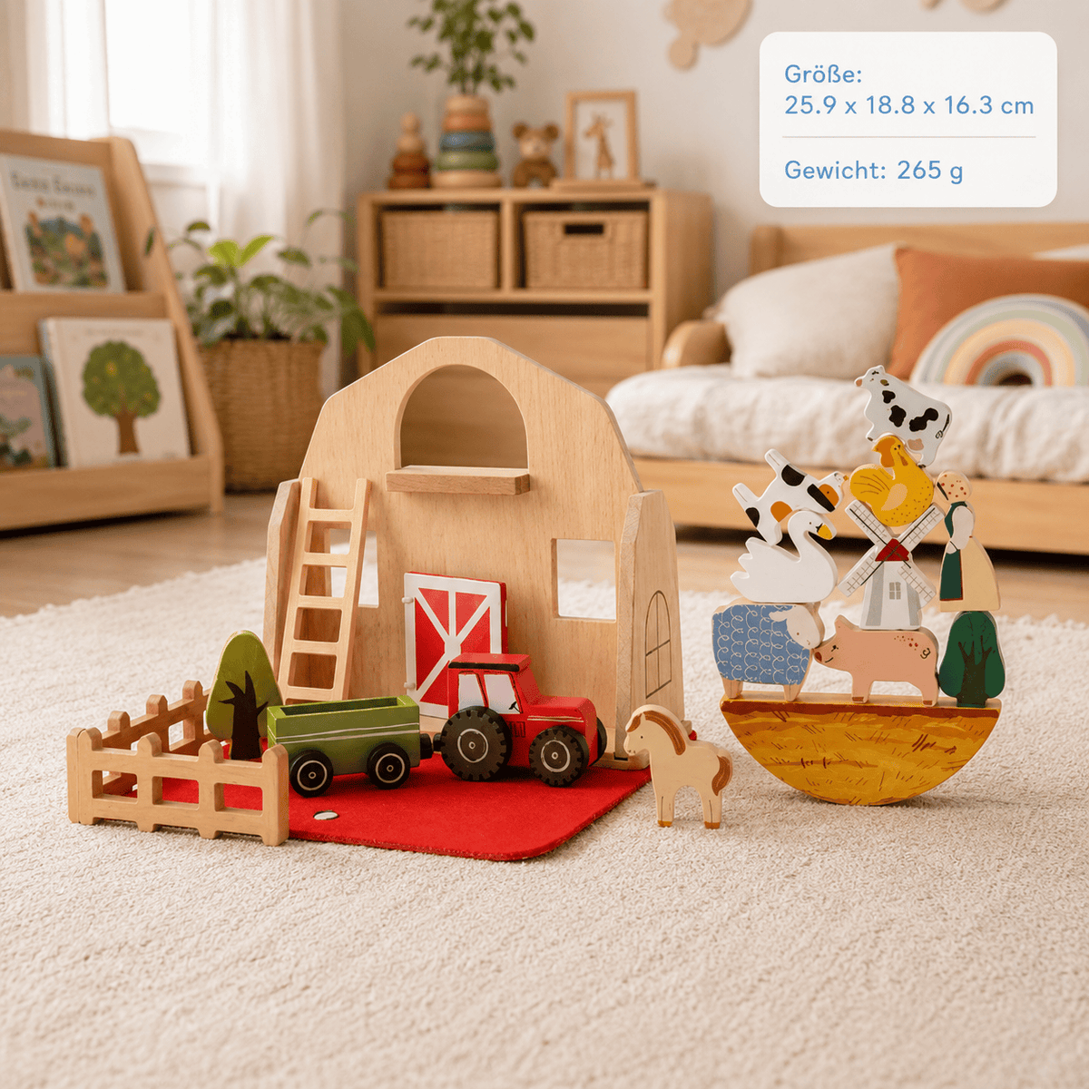 Montessoriland Montessori-Bauernhof-Spielset