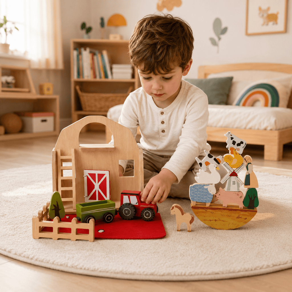 Montessoriland Montessori-Bauernhof-Spielset