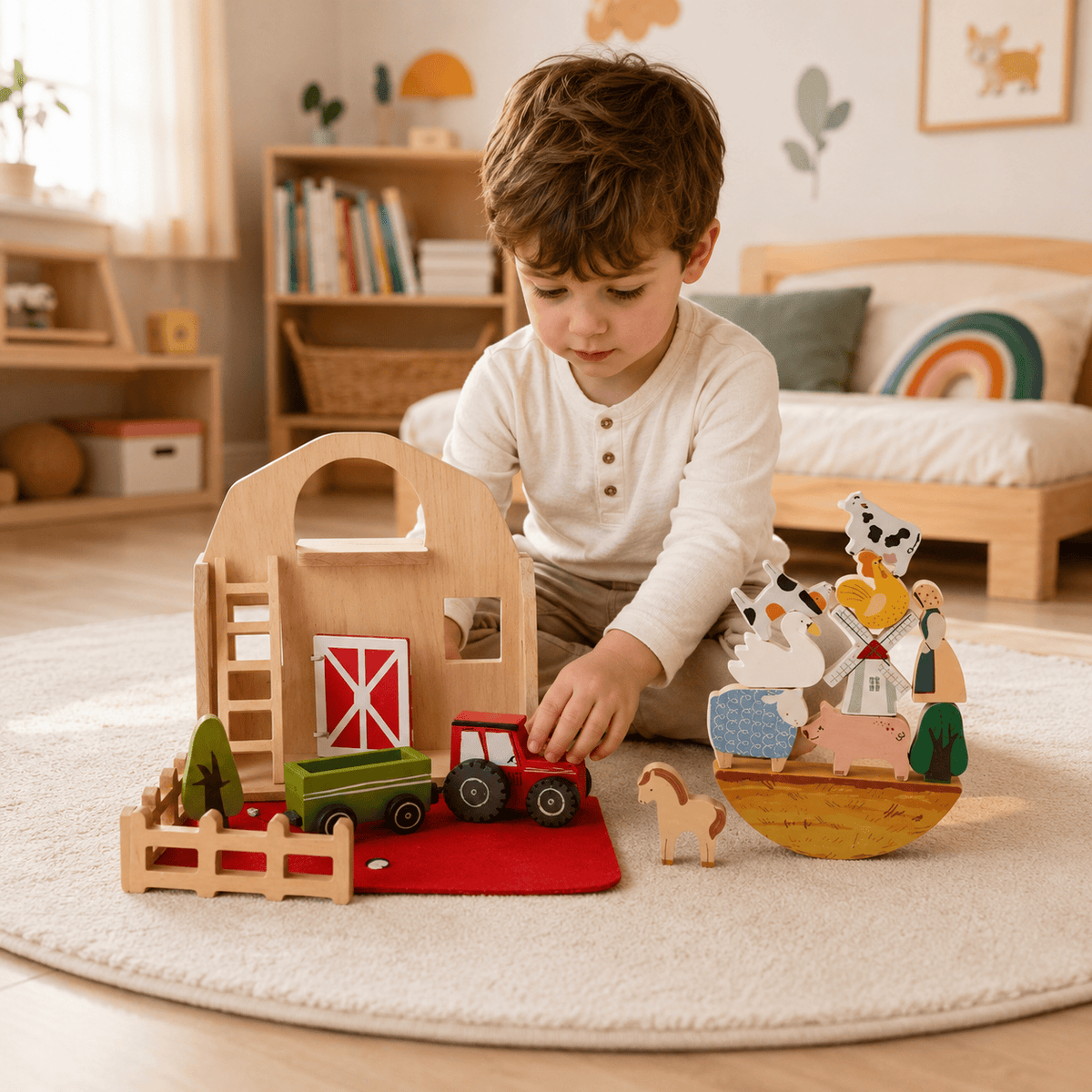 Montessoriland Montessori-Bauernhof-Spielset
