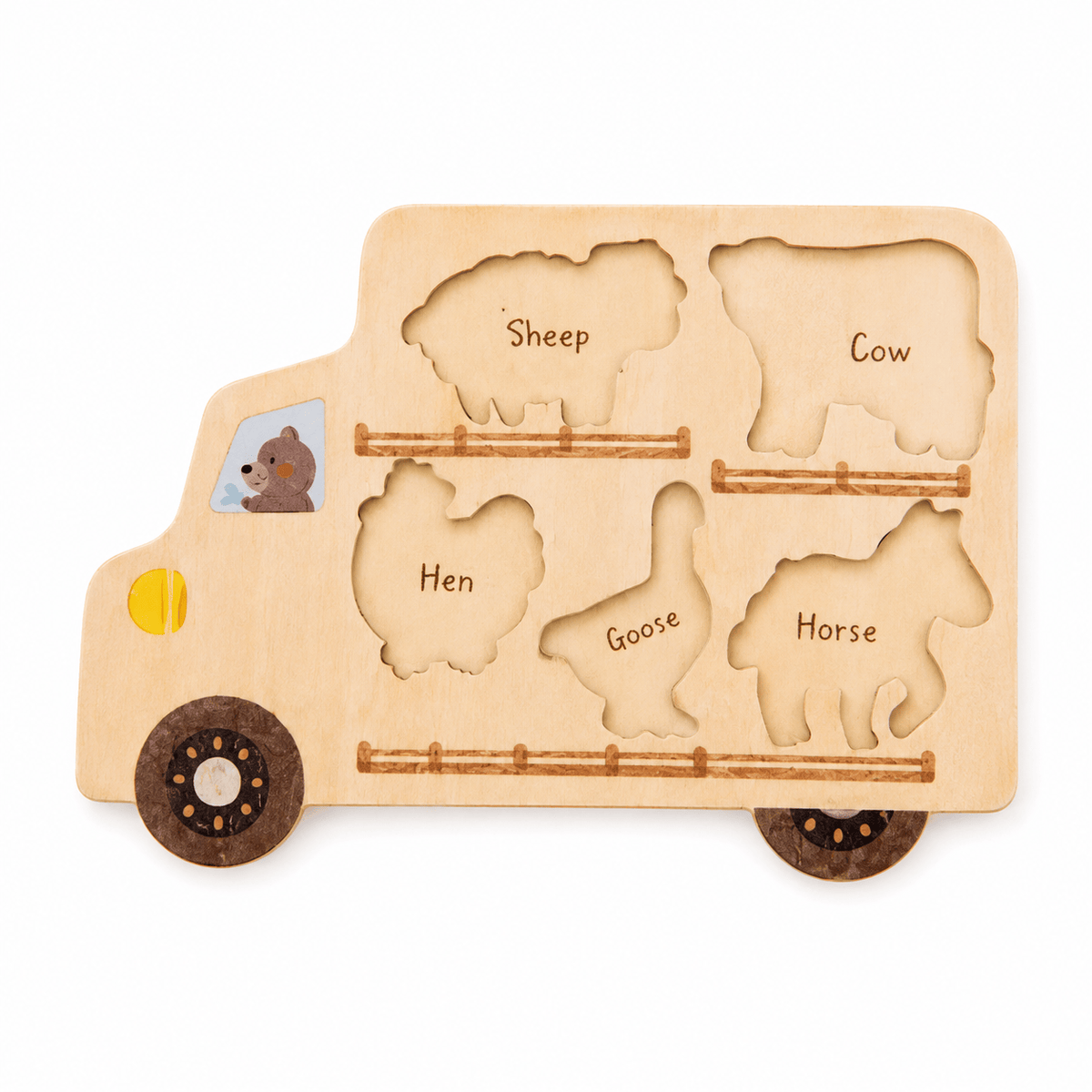Montessoriland Montessori-Bauernhofpuzzle
