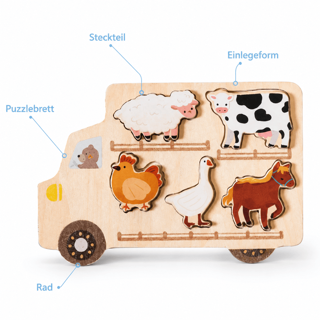 Montessoriland Montessori-Bauernhofpuzzle