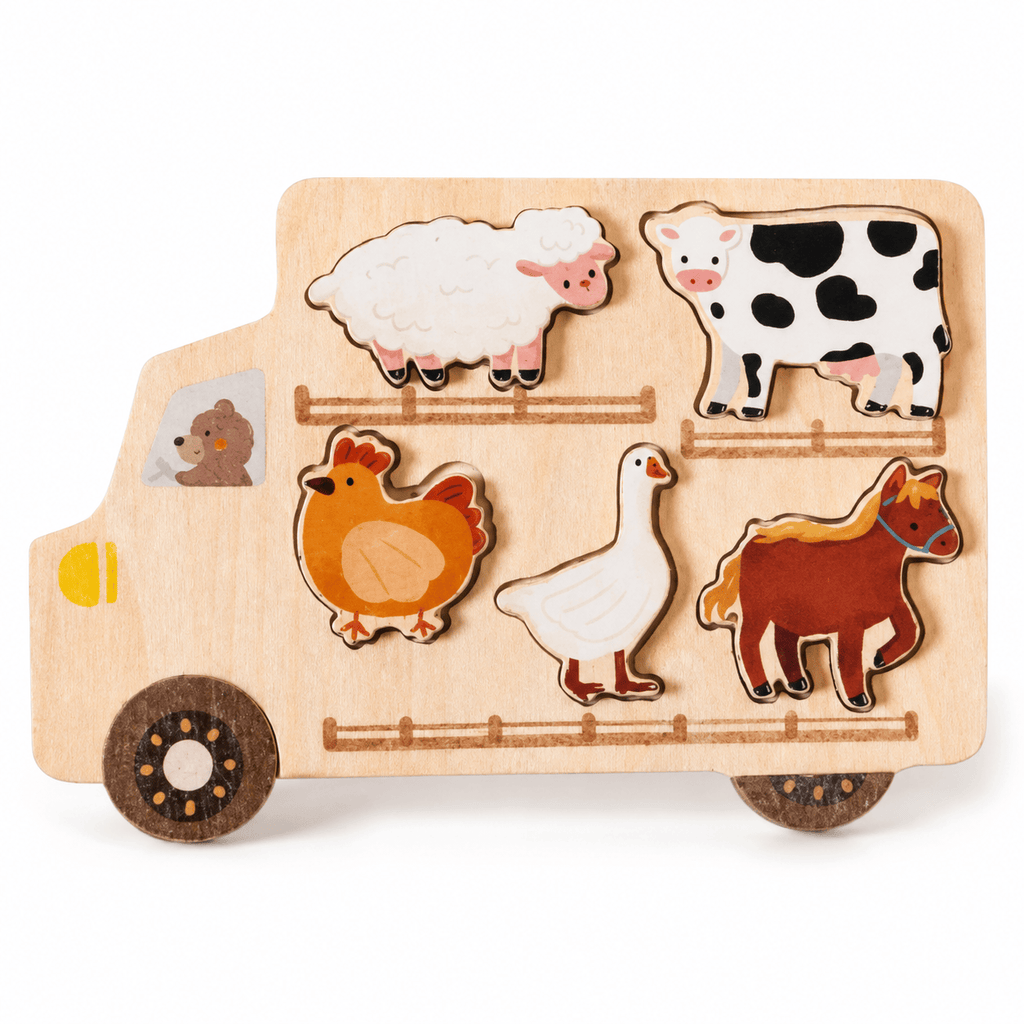 Montessoriland Montessori-Bauernhofpuzzle