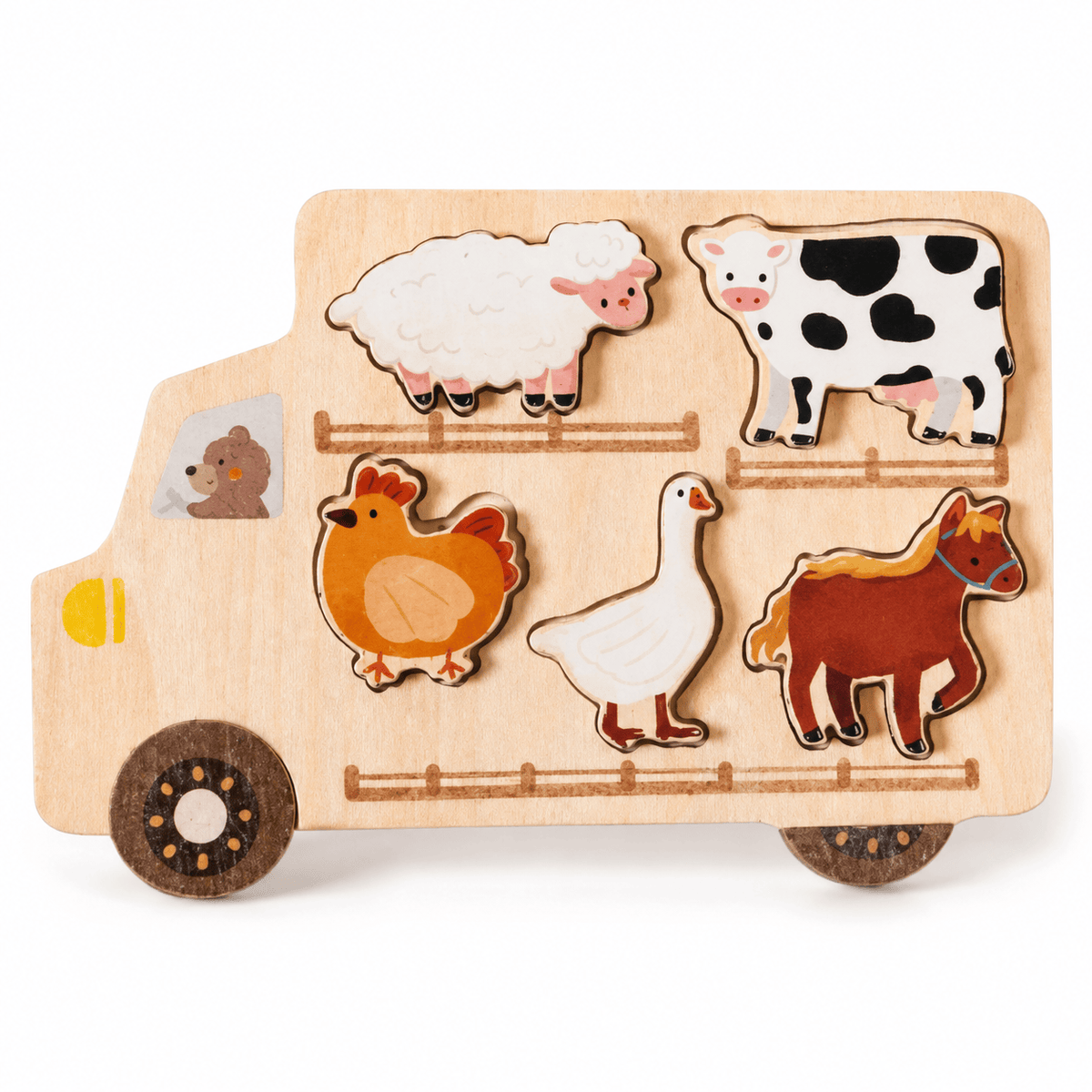 Montessoriland Montessori-Bauernhofpuzzle