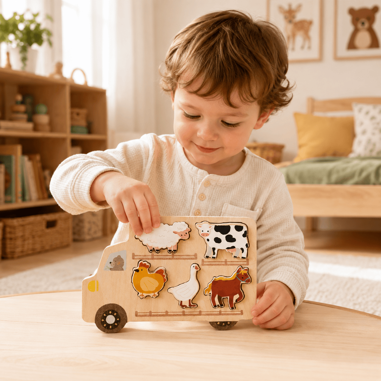 Montessoriland Montessori-Bauernhofpuzzle Bild
