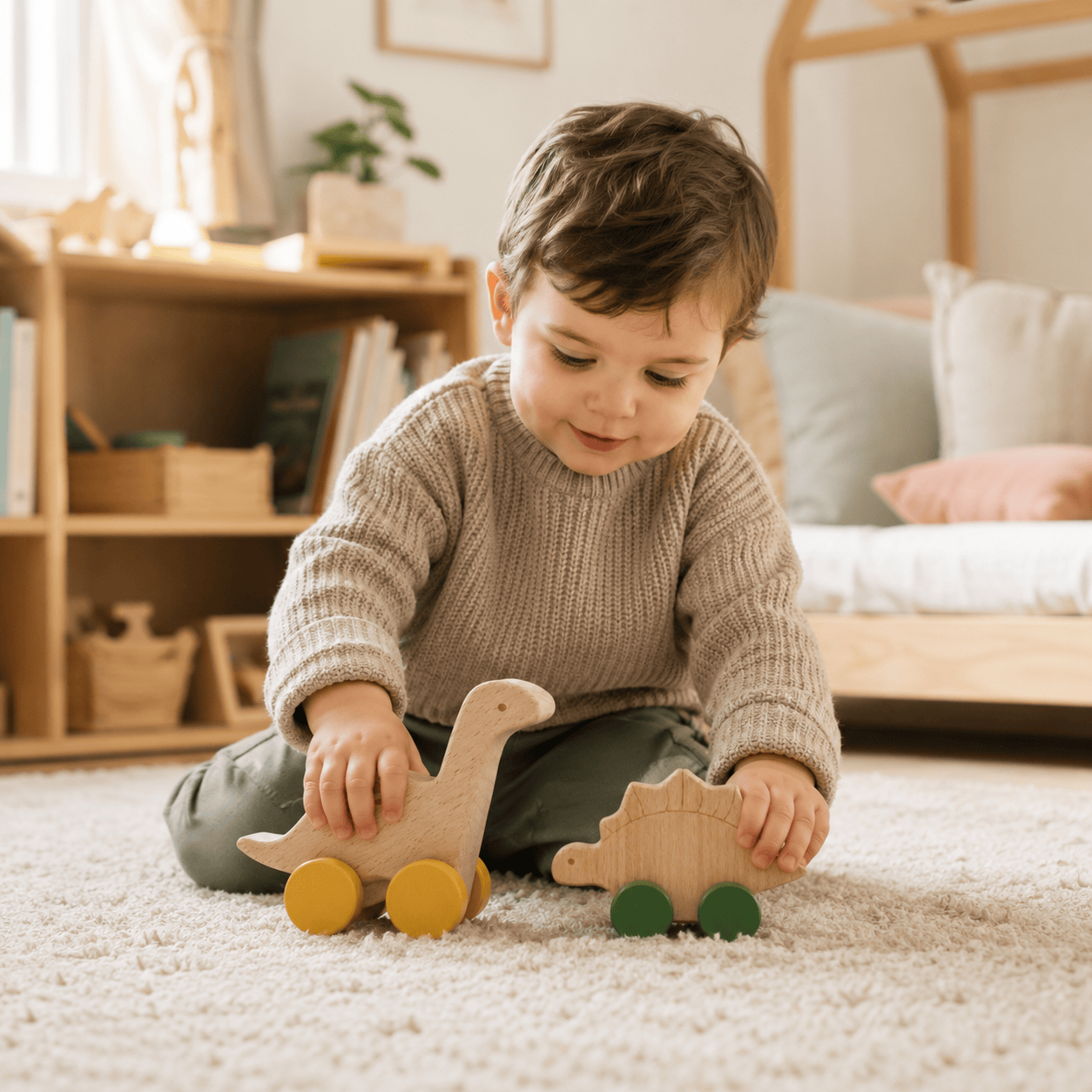 Montessoriland Montessori-Dinosaurierautos Bild