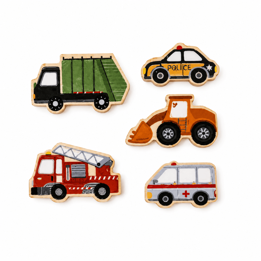 Montessoriland Montessori-Fahrzeugpuzzle
