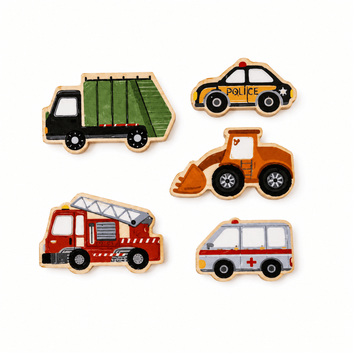 Montessoriland Montessori-Fahrzeugpuzzle