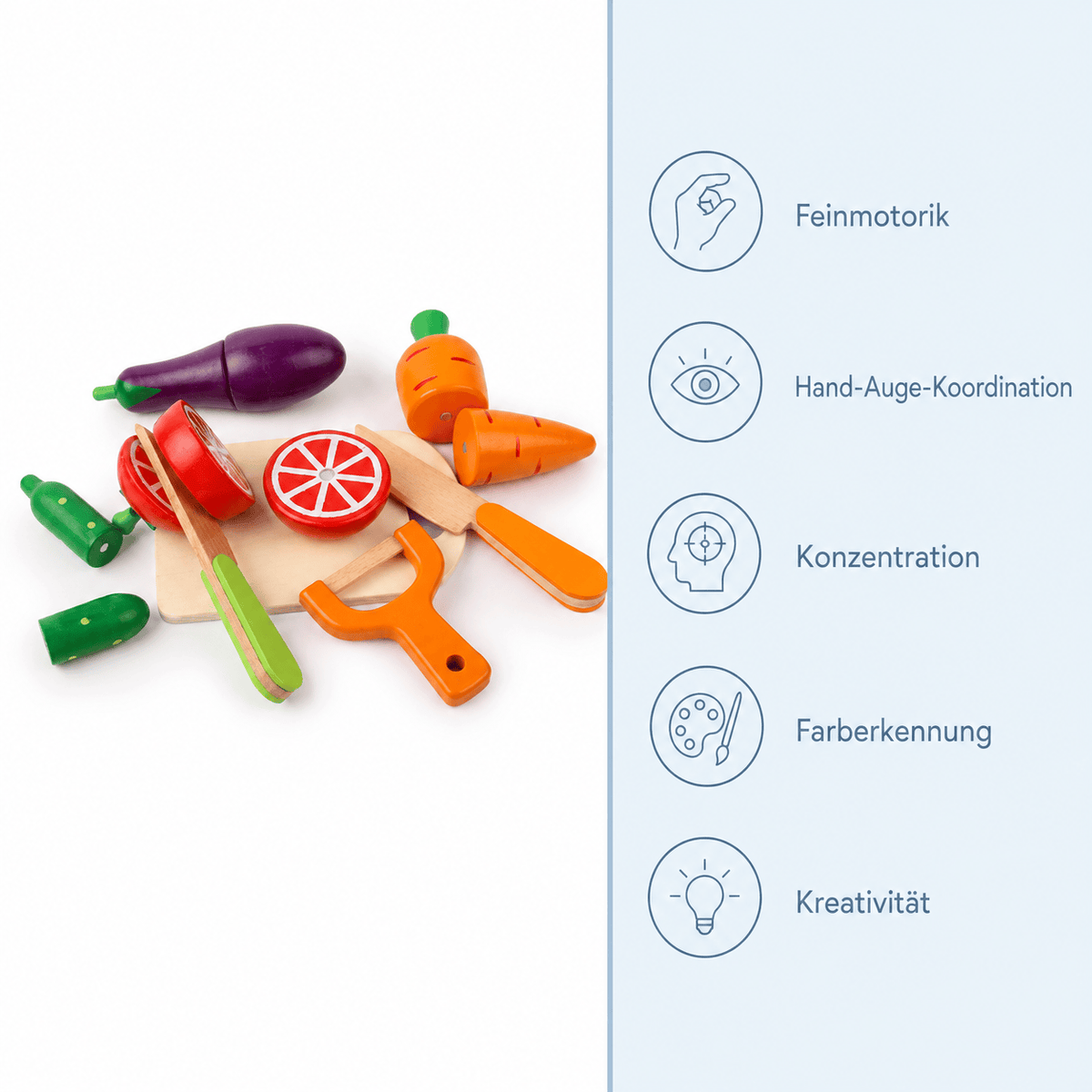Montessoriland Montessori-Gemüseschneideset