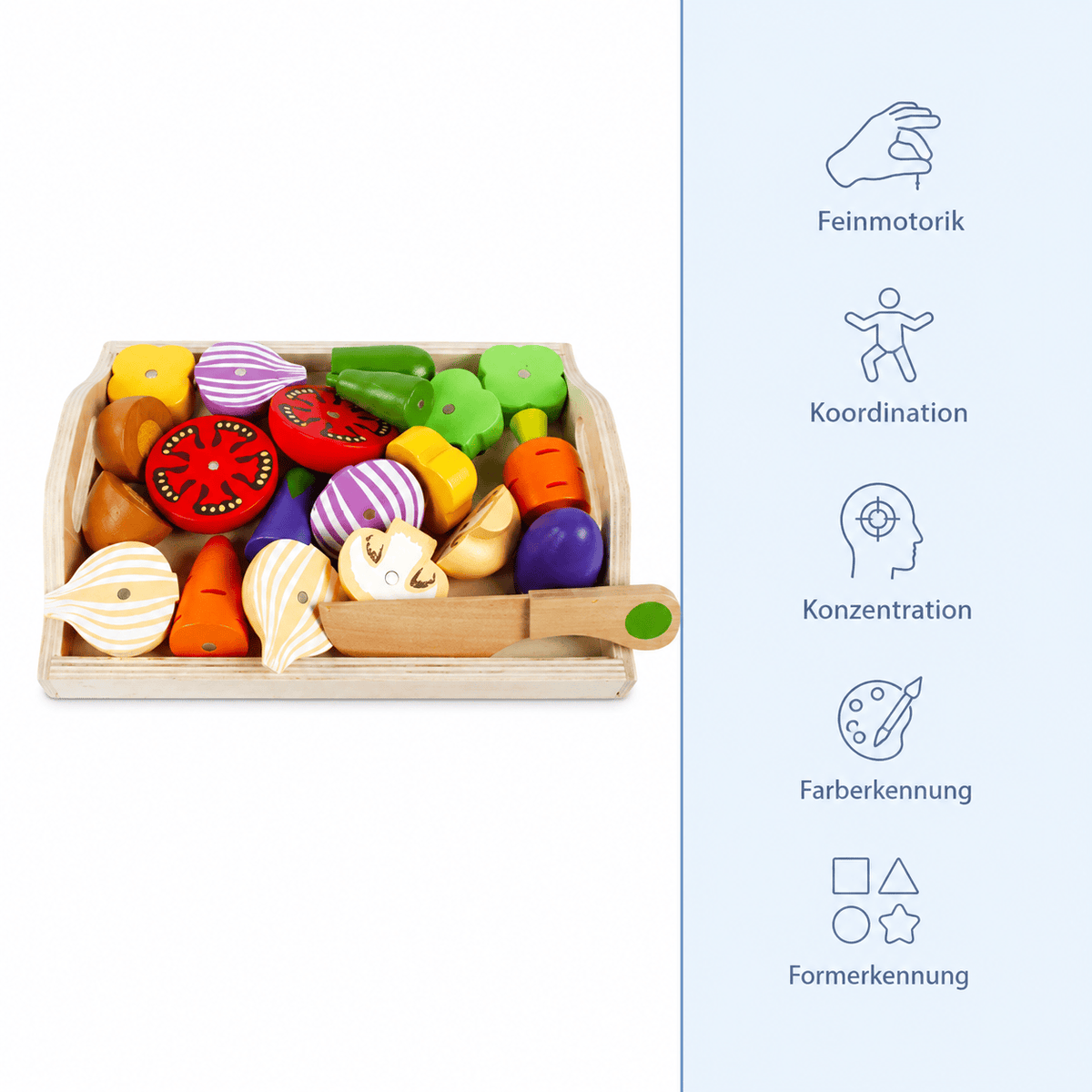 Montessoriland Montessori-Gemüseschneideset