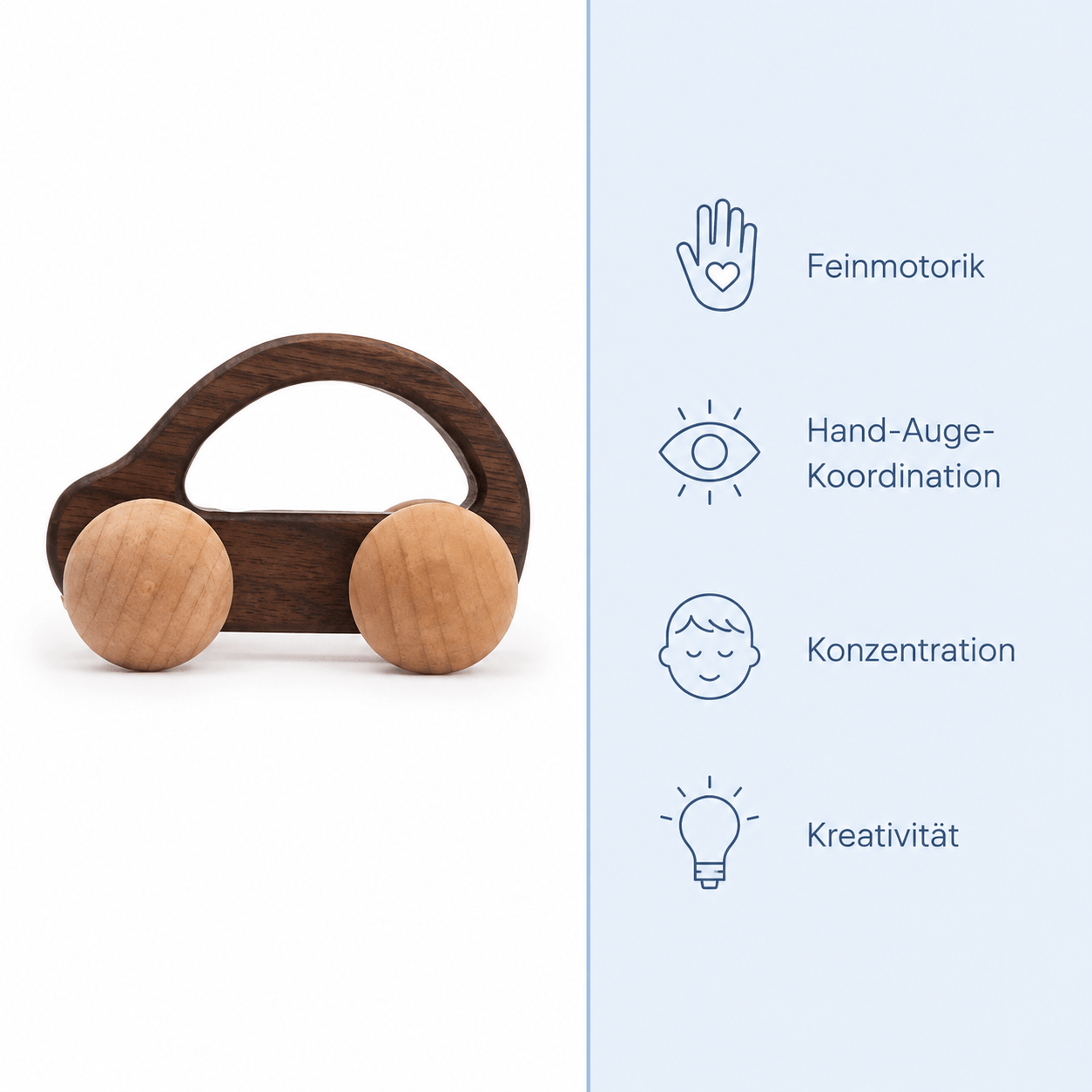 Montessoriland Montessori-Holzauto mit Griff Bild