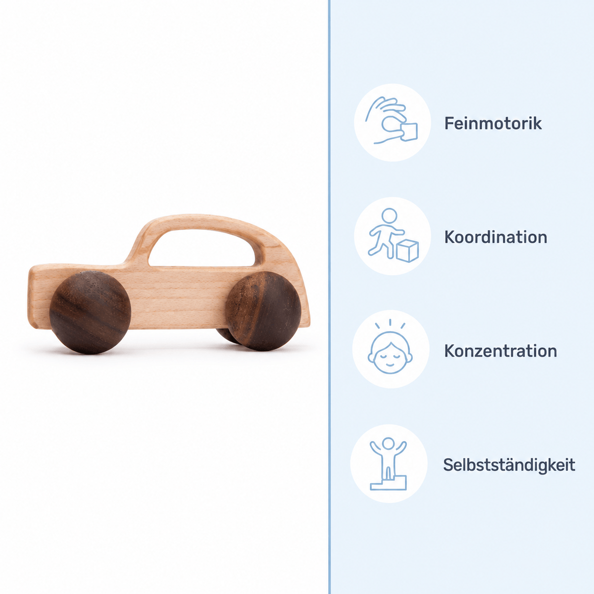 Montessoriland Montessori-Holzauto mit Griff
