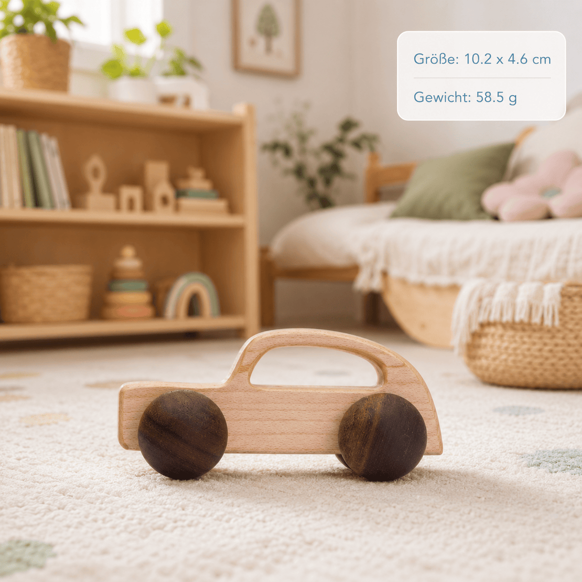 Montessoriland Montessori-Holzauto mit Griff