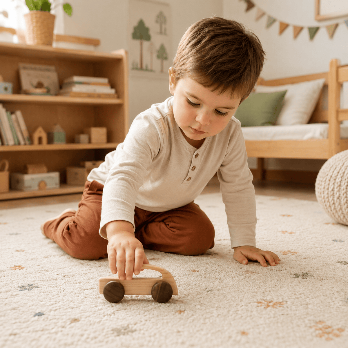 Montessoriland Montessori-Holzauto mit Griff