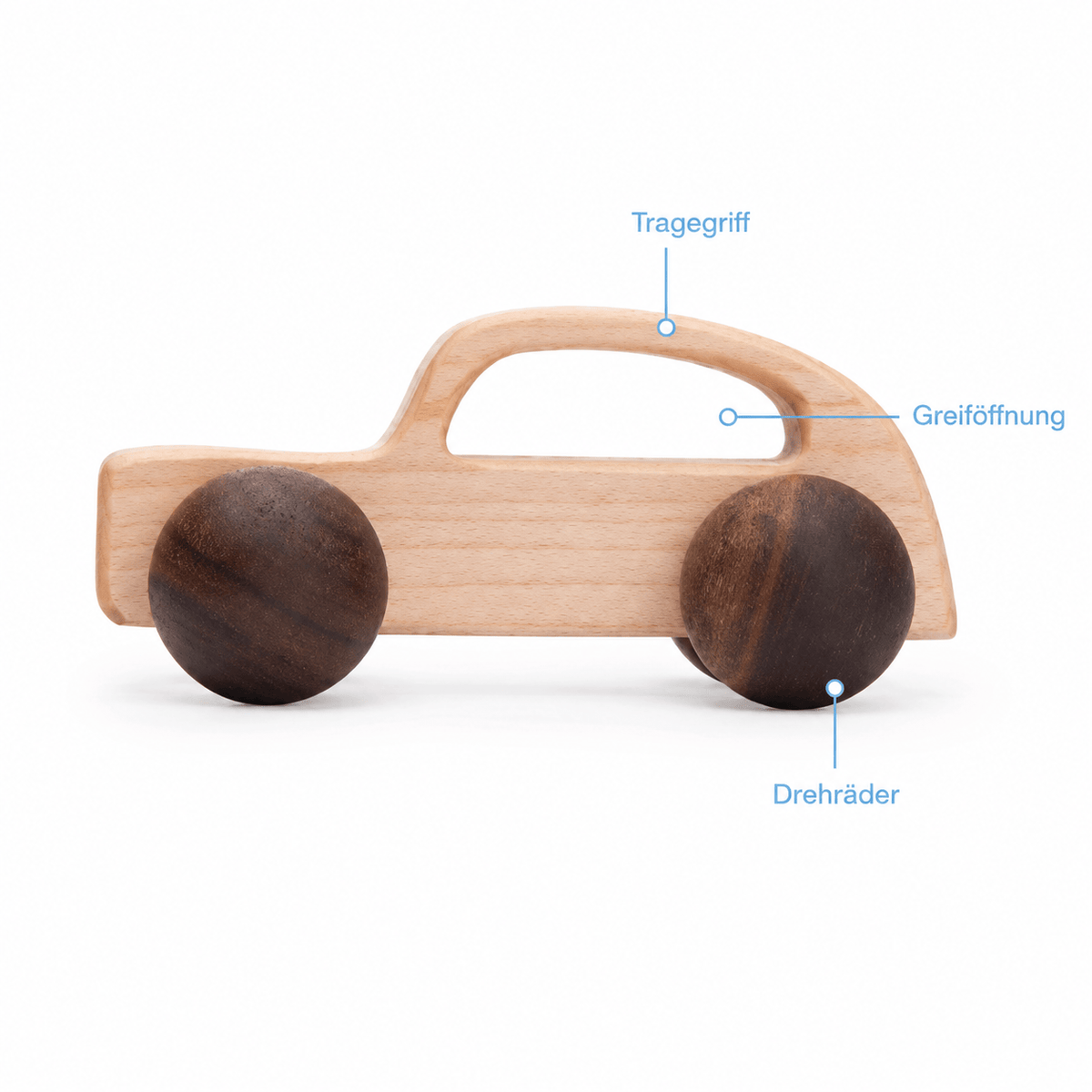 Montessoriland Montessori-Holzauto mit Griff
