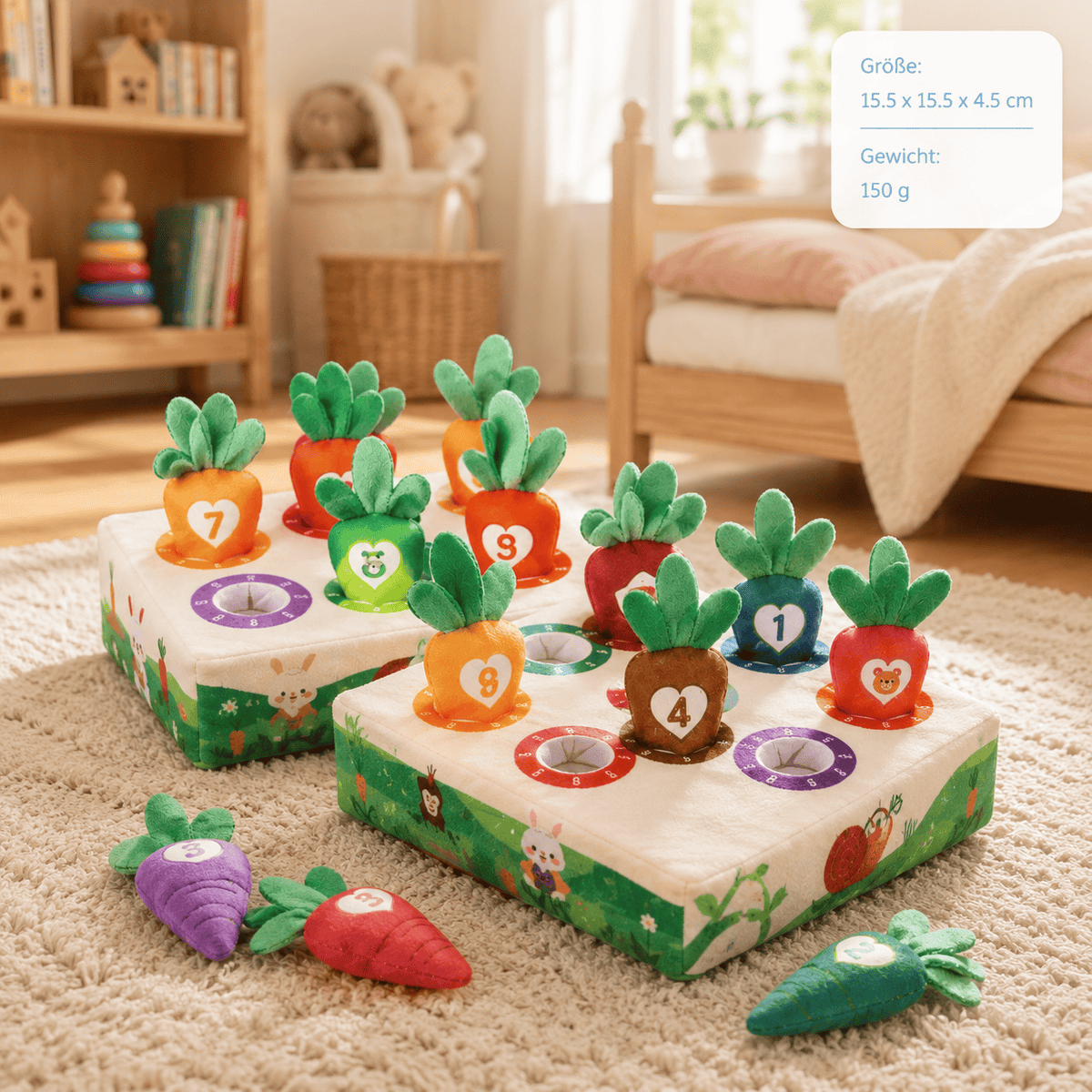Montessoriland Montessori-Karotten-Steckspiel