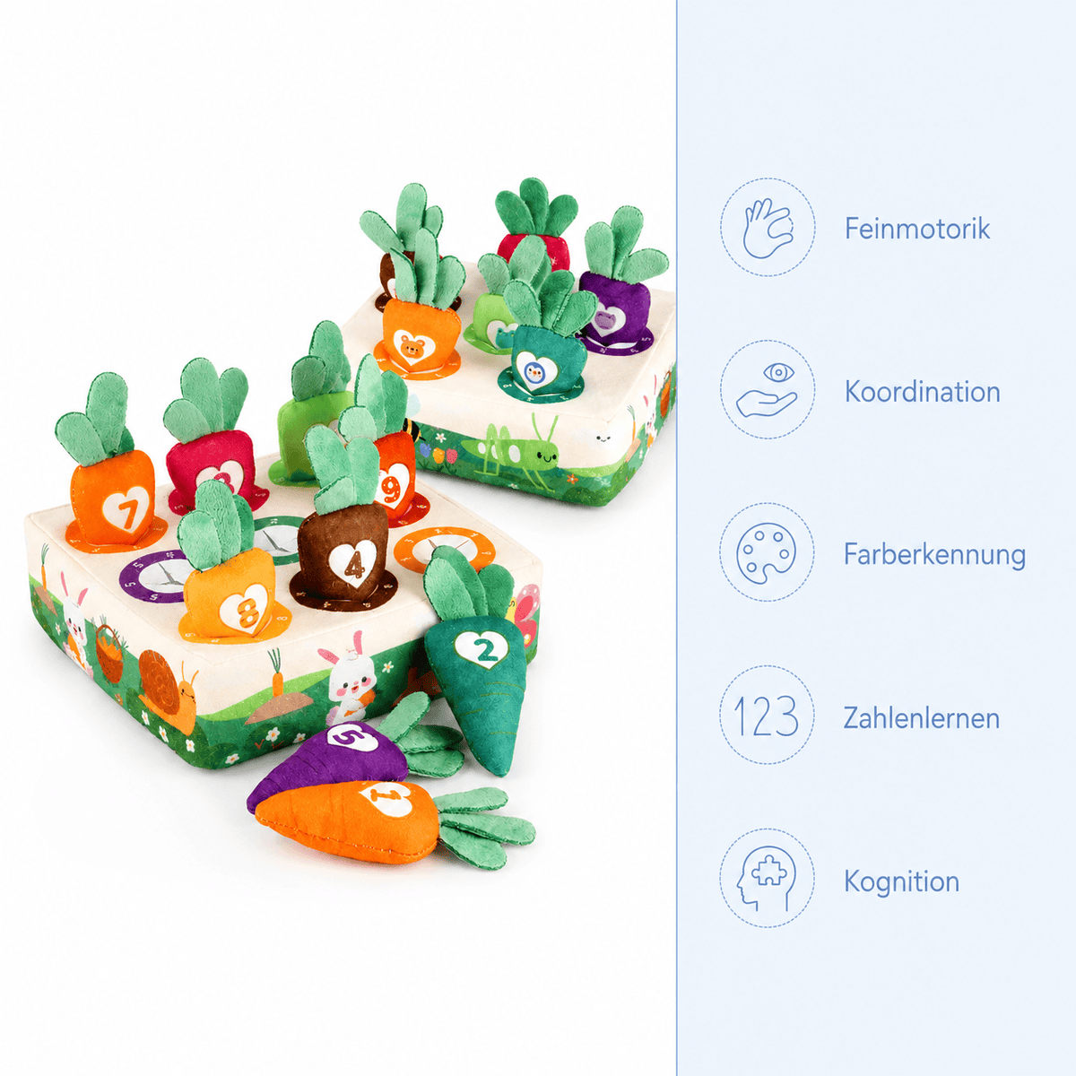 Montessoriland Montessori-Karotten-Steckspiel