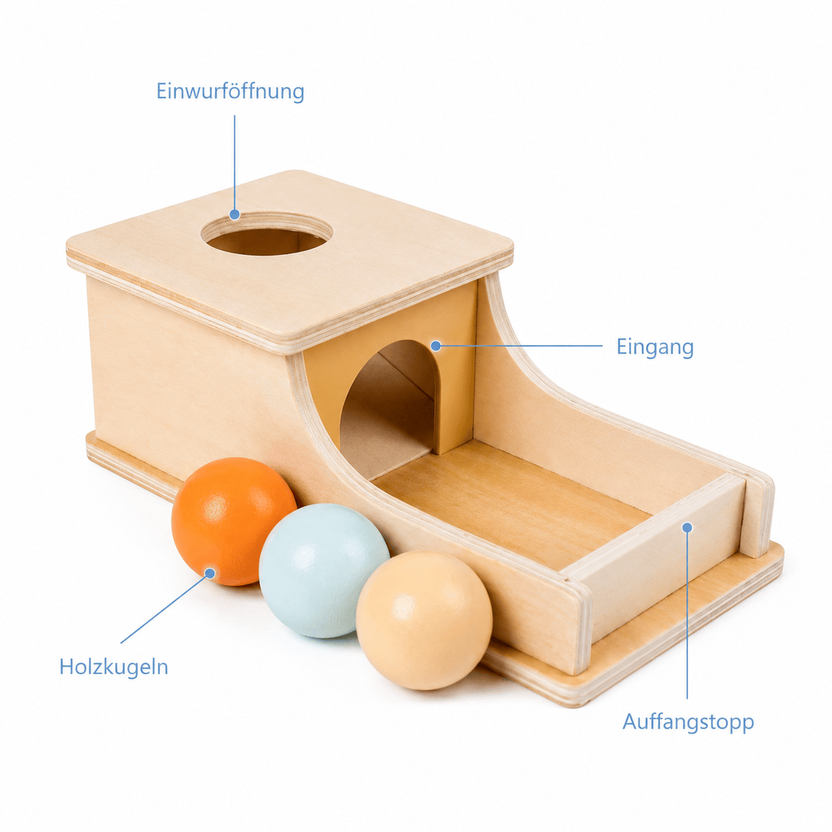 Montessoriland Montessori-Kugelbox mit Rampe