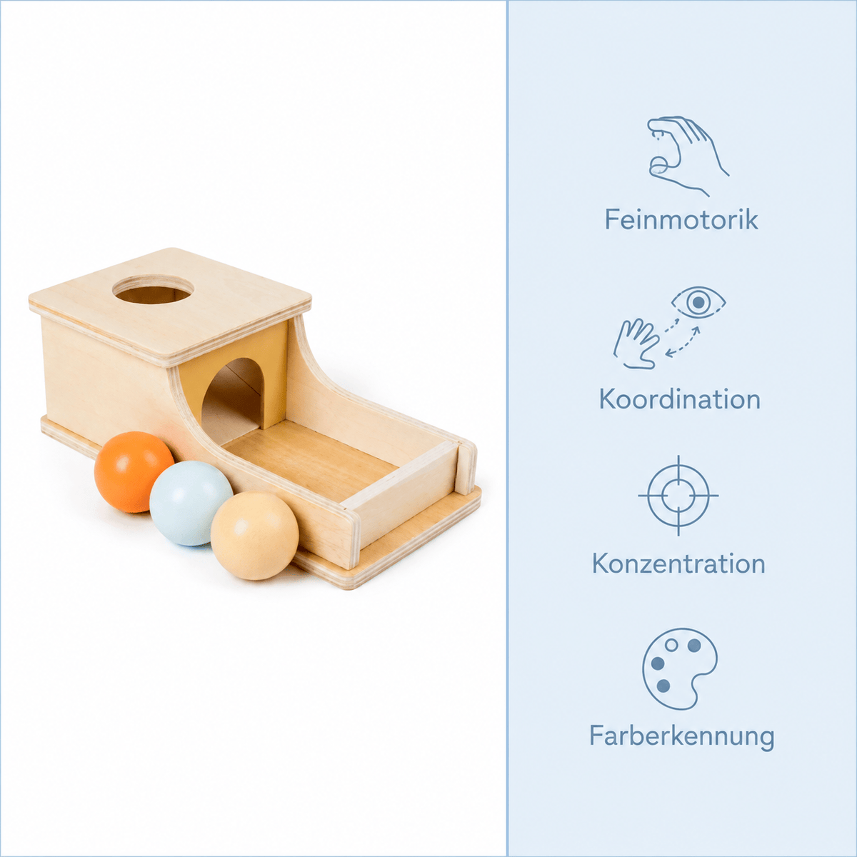 Montessoriland Montessori-Kugelbox mit Rampe Bild