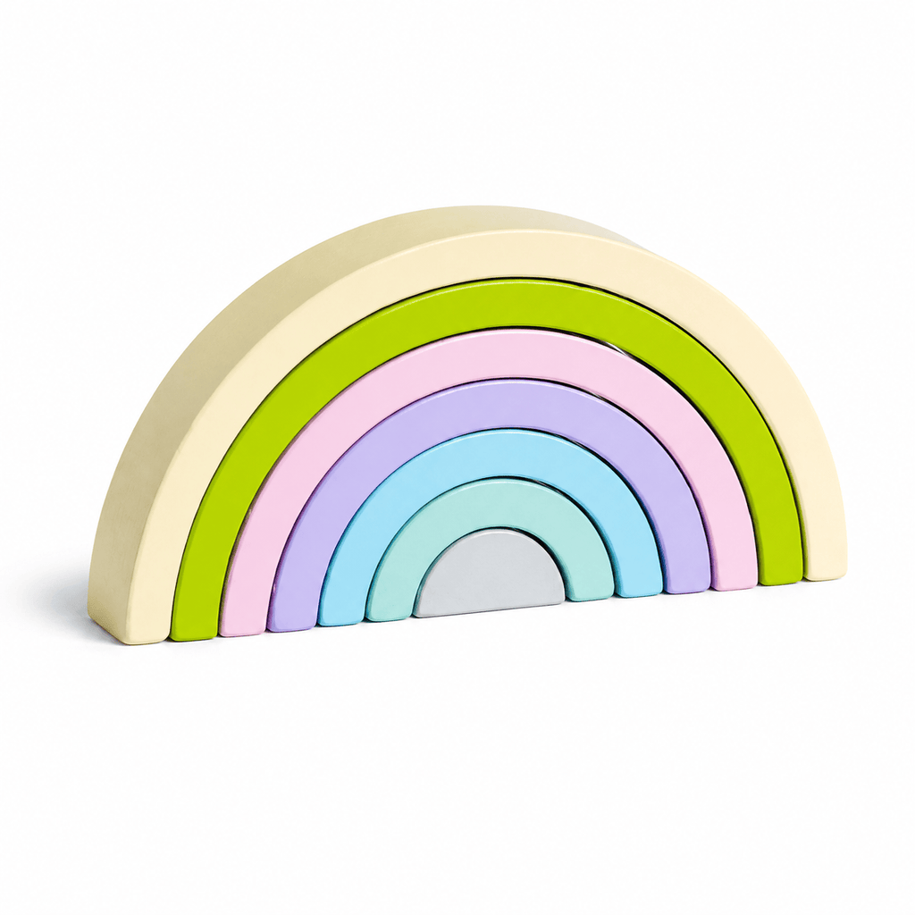 Montessoriland Montessori-Regenbogen-Stapelspiel