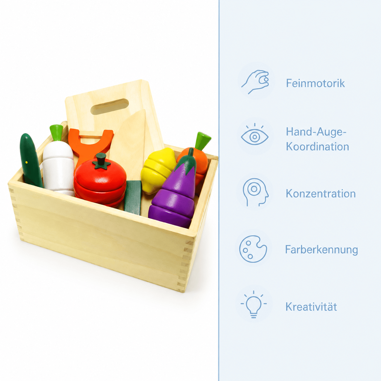 Montessoriland Montessori-Schneidegemüse-Set Bild