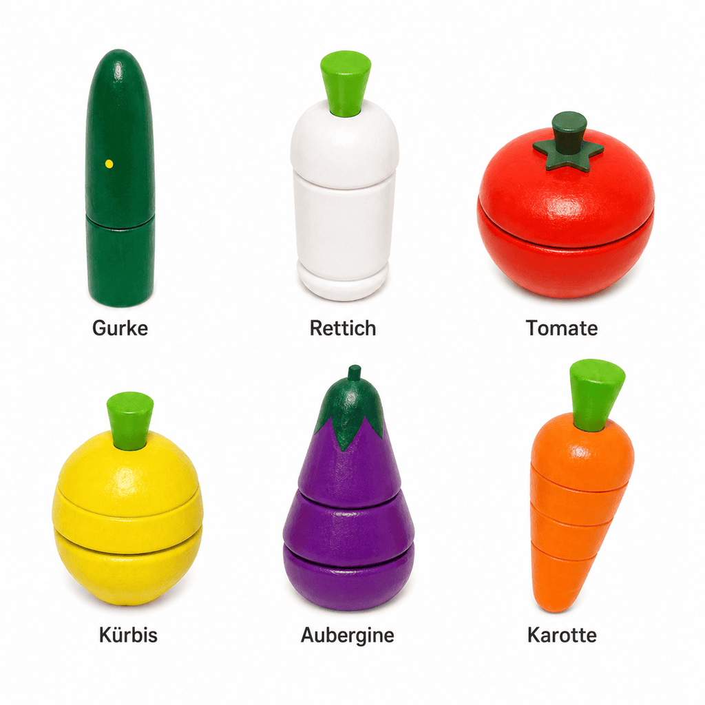 Montessoriland Montessori-Schneidegemüse-Set