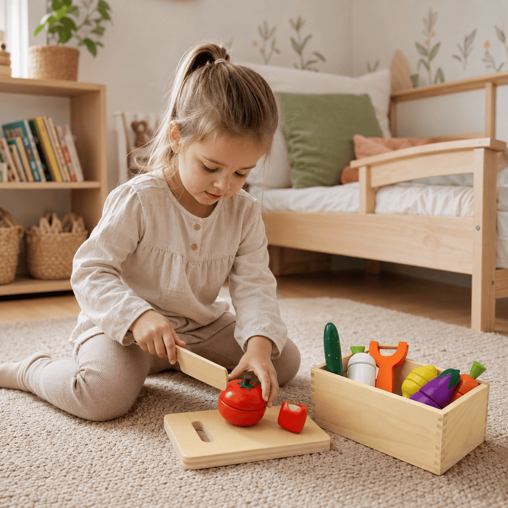 Montessoriland Montessori-Schneidegemüse-Set