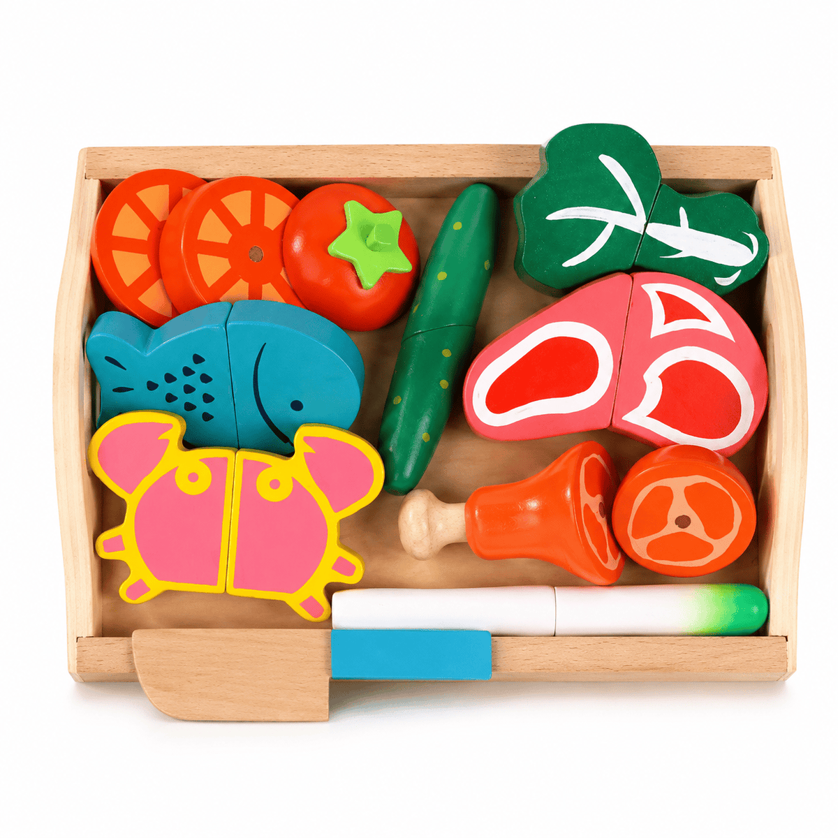 Montessoriland Montessori-Schneidelebensmittel-Set