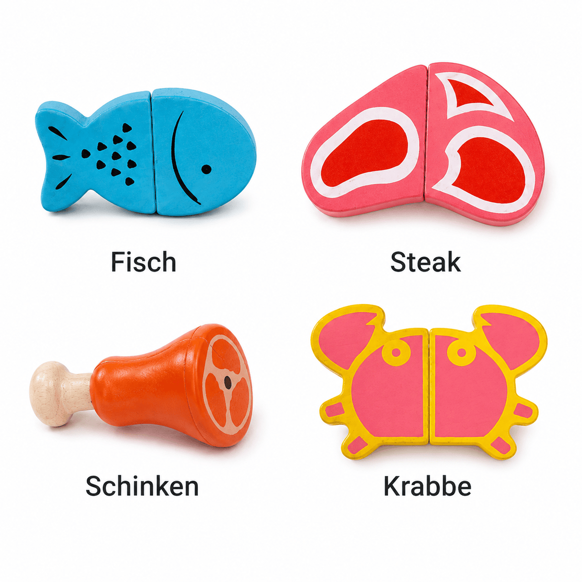 Montessoriland Montessori-Schneidelebensmittel-Set