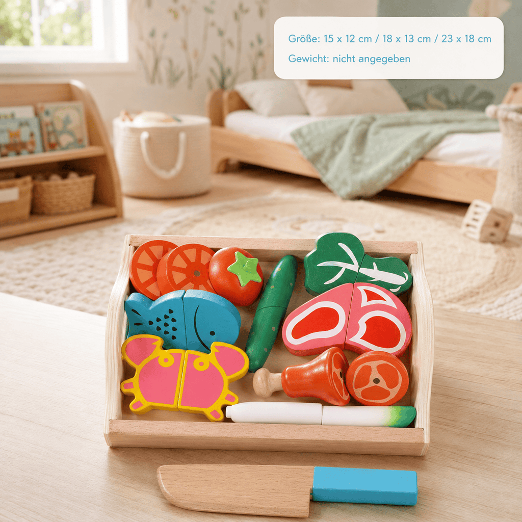 Montessoriland Montessori-Schneidelebensmittel-Set
