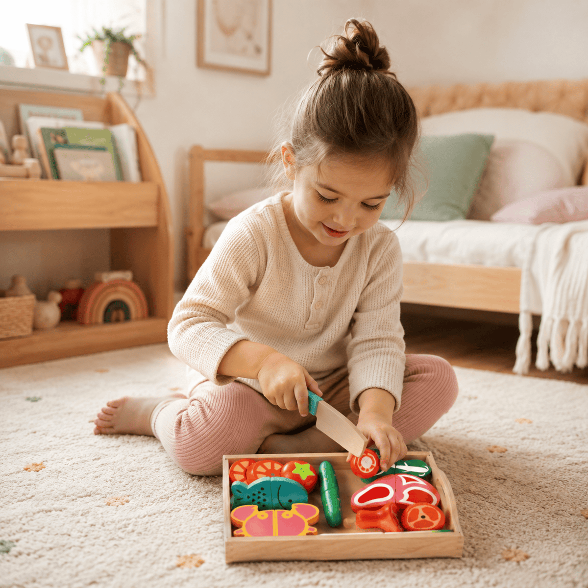 Montessoriland Montessori-Schneidelebensmittel-Set