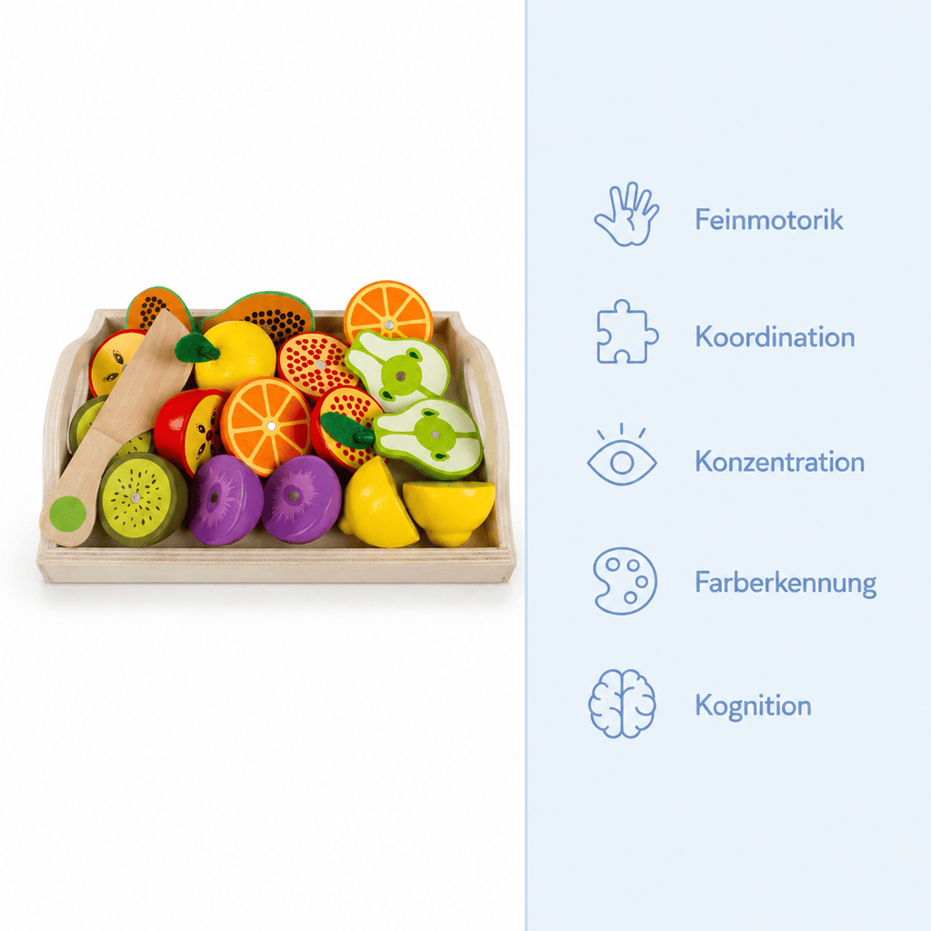 Montessoriland Montessori-Schneideobst-Set