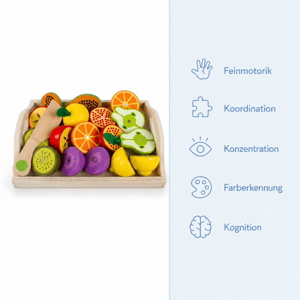 Montessoriland Montessori-Schneideobst-Set Bild