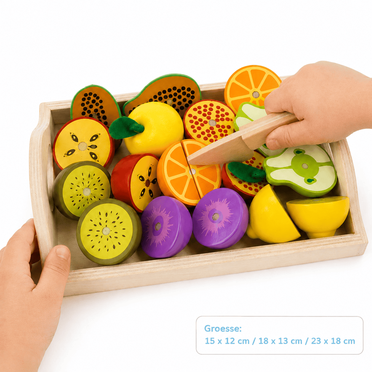 Montessoriland Montessori-Schneideobst-Set