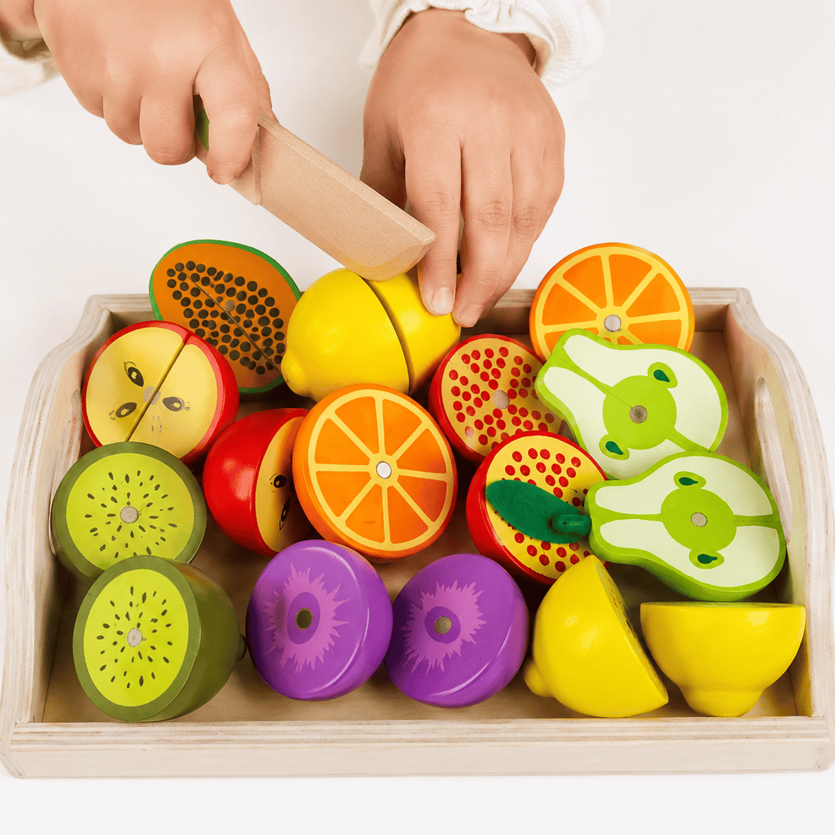 Montessoriland Montessori-Schneideobst-Set