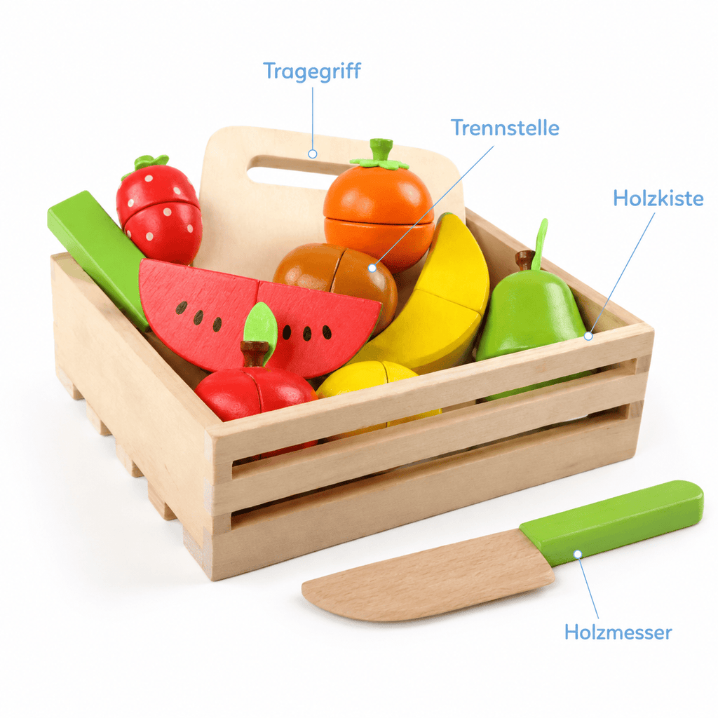 Montessoriland Montessori-Schneideobst-Set